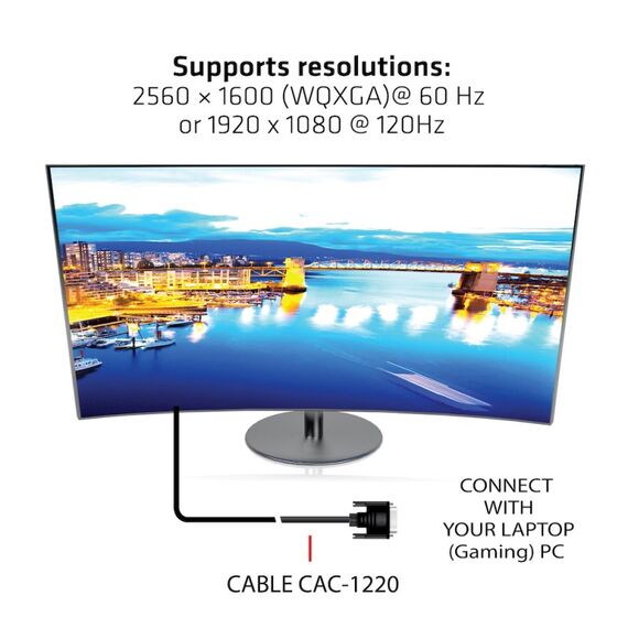 CLUB3D DVI-D Dual Link 24+1 M/M Cable 3m/9.84ft Bidirectional 28AWG, 4 image
