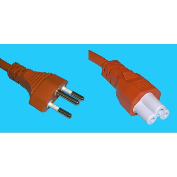 Diggelmann SPNBI-2OG Stromkabel Orange 2 m T12 C5-Koppler