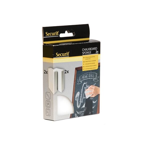 Securit SPONGE-2 Schwamm Rechteckig Melamin Weiß 2 Stück(e)