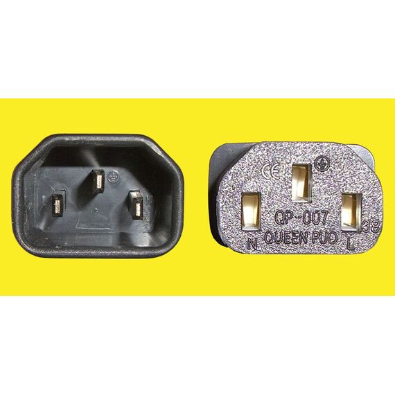 Diggelmann SPVB-075 Stromkabel Schwarz 0,75 m C13-Koppler C14-Koppler