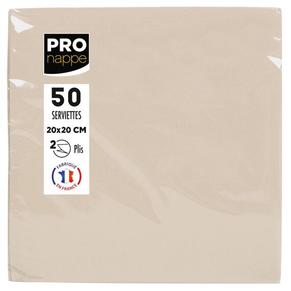 PRONAPPE SV622002I Serviette 50 Stück(e) Elfenbein Baumwolle