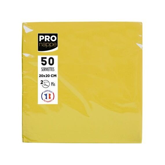 PRONAPPE SV622024I Papierserviette Papier Gelb 50 Stück(e)
