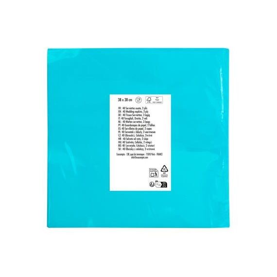 PRONAPPE SV623806I Papierserviette Seidenpapier Blau 40 Stück(e), 5 image