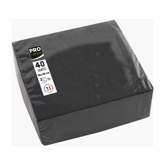 PRONAPPE SV623821I Serviette 40 Stück(e) Schwarz, 4 image