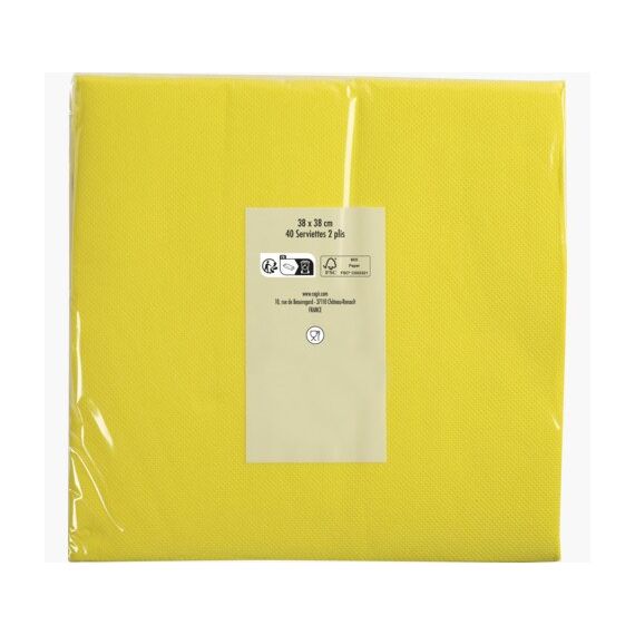 PRONAPPE SV623824I Serviette 40 Stück(e) Gelb, 2 image