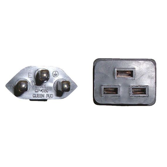 Diggelmann T23C19-8A Stromkabel Schwarz 8 m Netzstecker Typ J C19-Koppler, Farbe: Schwarz, Länge: 8 m