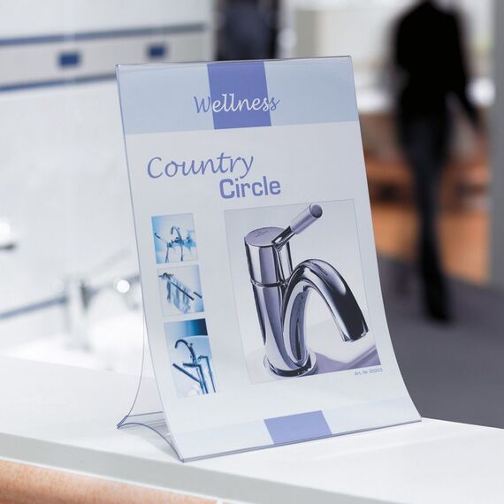 Sigel TA160 Zeichenhalter und Informationsstand A4 Kunststoff Transparent, 6 image