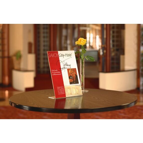 Sigel TA210 Zeichenhalter und Informationsstand A4 Acryl Transparent, 6 image