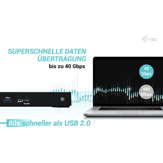 i-tec Thunderbolt4 Triple Display Docking Station + Power Delivery 96W, 11 image