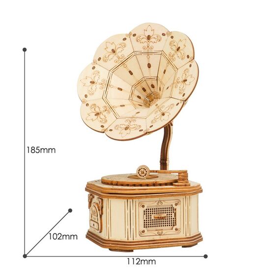 ROBOTIME Gramophone 3D-Puzzle 122 Stück(e) Musik, 5 image