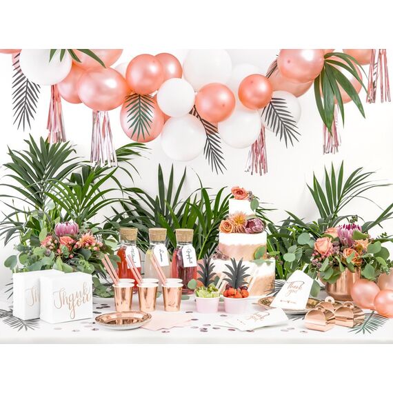 PartyDeco TPP36-019R Einweggeschirr Teller, Farbe: Roségold, 3 image