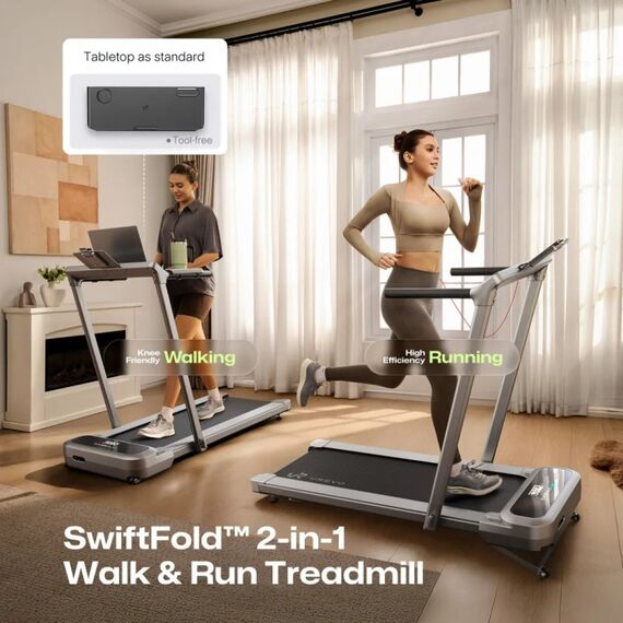Urevo FoldiMix 5L Pro Smart Laufband 400 x 1200 mm 13,4 km/h, 7 image