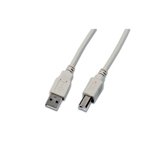 Wirewin USB A-B MM 5.0 GR USB Kabel USB 2.0 5 m USB B 5 Gbit/s Grau, Farbe: Grau, Länge: 5 m