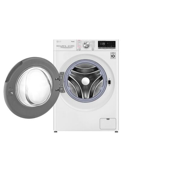 LG V7WD107H2E Waschtrockner Freistehend Frontlader Weiß