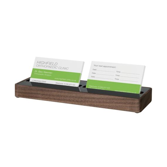 Sigel VA203 Visitenkartenhalter Acryl, Holz Braun
