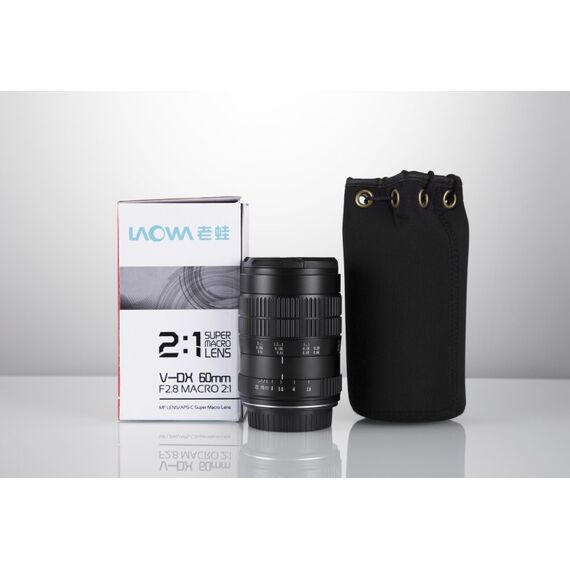 Laowa 60mm f/2.8 2:1 Ultra-Macro Nikon-F MILC/SLR Makroobjektiv Schwarz