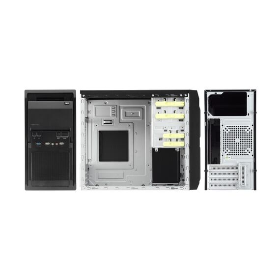 Chieftec LT-01B-350GPB Computer-Gehäuse Mini Tower Schwarz 250 W, 5 image