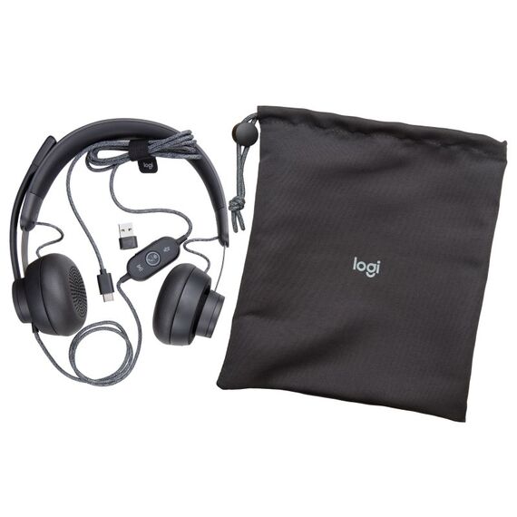 Logitech Zone Wired UC Kopfhörer Kabelgebunden Kopfband Anrufe/Musik USB Typ-C Graphit, 4 image
