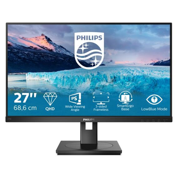Philips S Line 275S1AE/00 Computerbildschirm 68,6 cm (27") 2560 x 1440 Pixel 2K Ultra HD LCD Schwarz