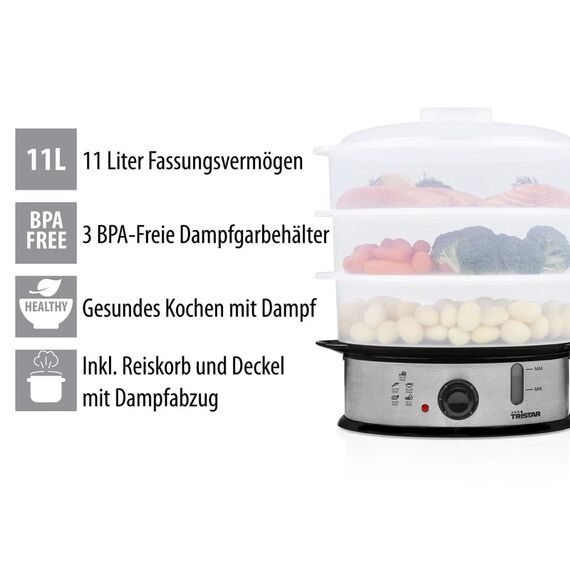 Tristar VS-3914 Dampfgarer BPA frei, 6 image