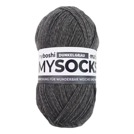 myBoshi Merino Garn, Farbe: Dunkelgrau