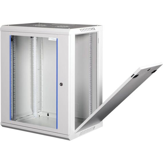 Wirewin WCAB PS3 600X450X15U Rack 15U Wandmontiertes Regal Hellgrau, 2 image