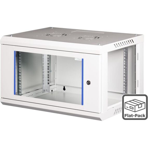 Wirewin WCAB PS3 600X450X9U FP Rack 9U Wandmontiertes Regal Hellgrau, Farbe: Hellgrau