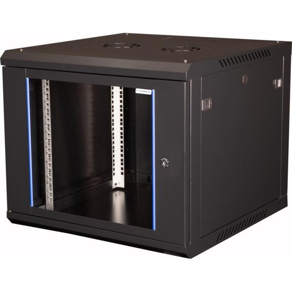 Wirewin WCAB PS3 600X600X6U B Rack 12U Wandmontiertes Regal Schwarz