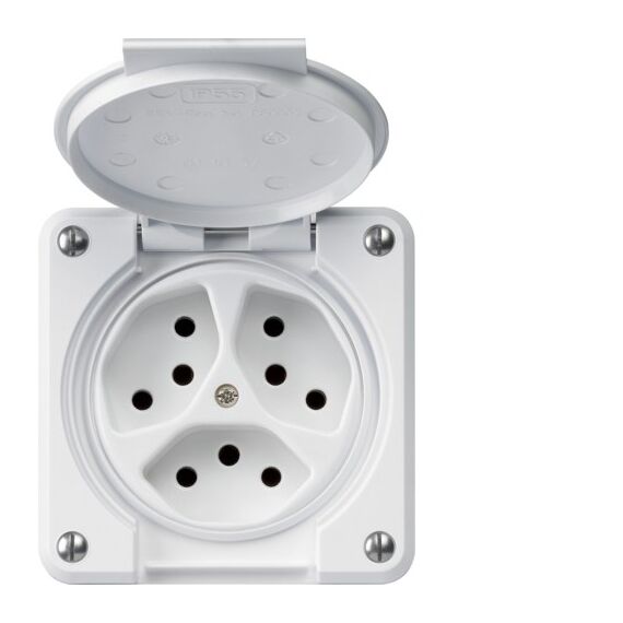 Hager WH36640300C Steckdose T13 Weiß