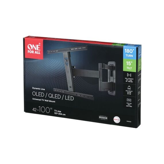 One For All Dynamic Line WM5650 2,54 m (100") Schwarz, 4 image