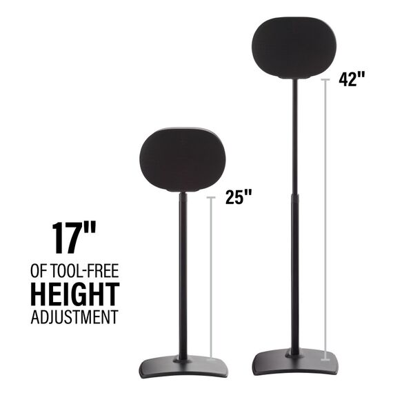 SANUS WSSE3A2-B2 - ADJUSTABLE SPEAKER STAND SONOS ERA 300 - PAIR - BLACK Schwarz, 3 image