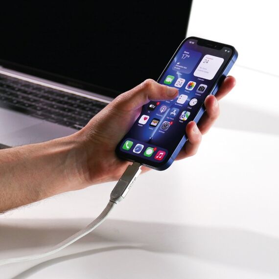 Rolling Square inCharge XL USB Kabel USB 2.0 2 m USB A/USB C USB C 0,48 Gbit/s Weiß, Farbe: Weiß, Länge: 2 m