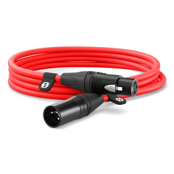 RØDE XLR3M-R Audio-Kabel 3 m XLR Rot
