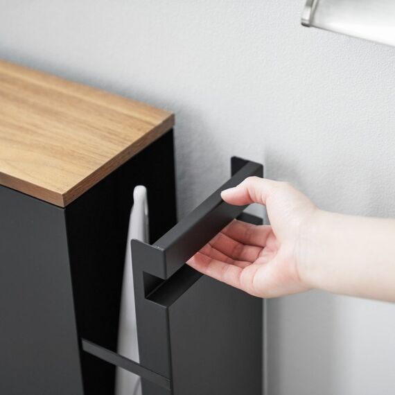 Yamazaki YA01427 Etagère & Platzsparer für Badezimmer Schwarz Stahl, Holz, 4 image
