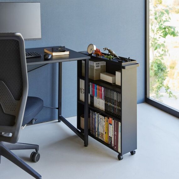 Yamazaki YA01486 Büro-Schubladenschrank Schwarz Stahl, 4 image