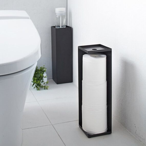 Yamazaki YA07851 Toilettenrollenhalter Bodenstehend Schwarz, 3 image