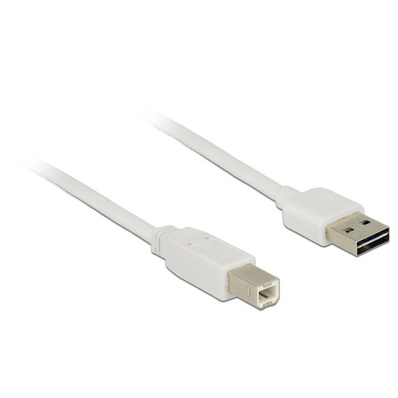 DeLOCK Kabel EASY-USB 2.0 Typ-A Stecker > USB 2.0 Typ-B Stecker 3 m weiß