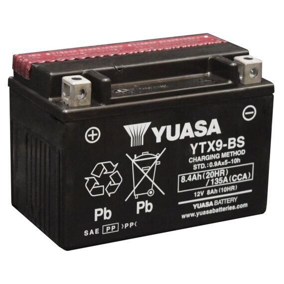 Yuasa YTX9-BS Fahrzeugbatterie Plombierte Bleisäure (VRLA) 8 Ah 12 V Motorrad