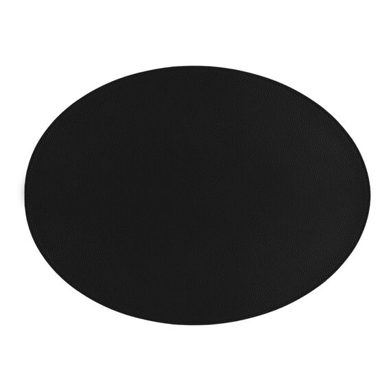 Tiseco TRUDO Platzdeckchen Oval Schwarz 1 Stück(e)