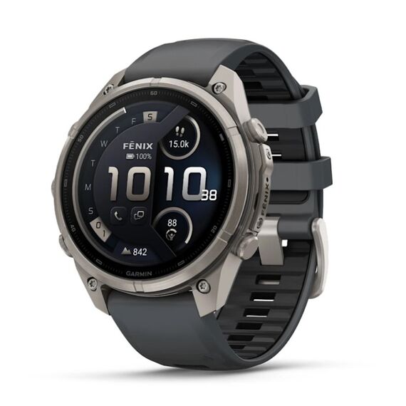 Garmin fēnix 9 Pro 3,56 cm (1.4") AMOLED 47 mm Digital 454 x 454 Pixel Touchscreen Titan WLAN GPS
