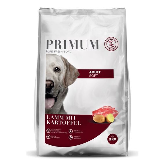 PRIMUM 4250839502541 Hunde-Trockenfutter 5 kg Adult Lamm, Kartoffel
