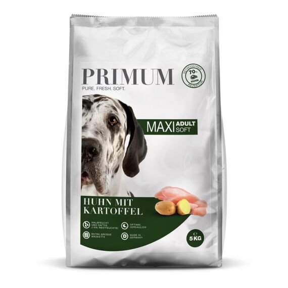 PRIMUM 4250839512328 Hunde-Trockenfutter 5 kg Adult Huhn, Kartoffel