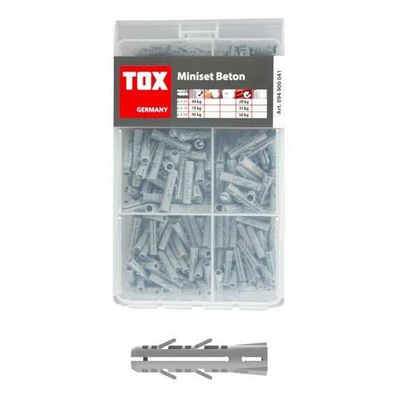 TOX Dübel Miniset Beton Dübel 245 Stück(e) Nylon Rund