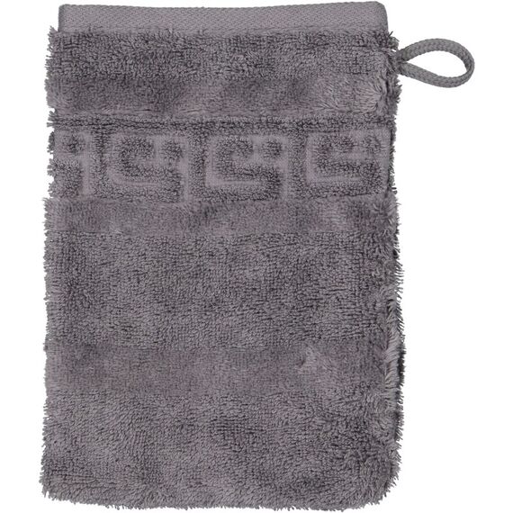 Cawö Waschhandschuh Noblesse dunkelgrau 16 x 22