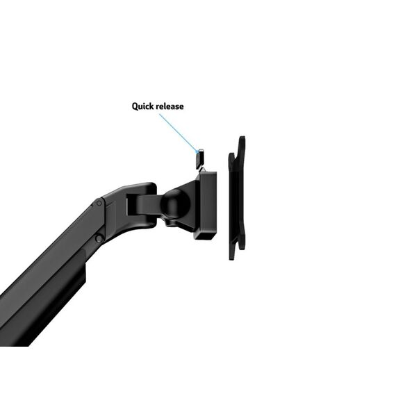 Multibrackets 4207 Flachbildschirm-Tischhalterung 81,3 cm (32") Tisch/Bank Schwarz, 8 image