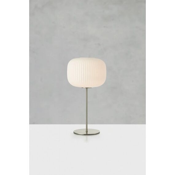 Markslöjd Sober Tischleuchte E27 40 W LED Nickel, Weiß, 2 image