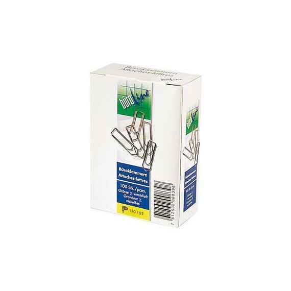 Buroline 110114 Papierklammer Nickel 1000 Stück(e)
