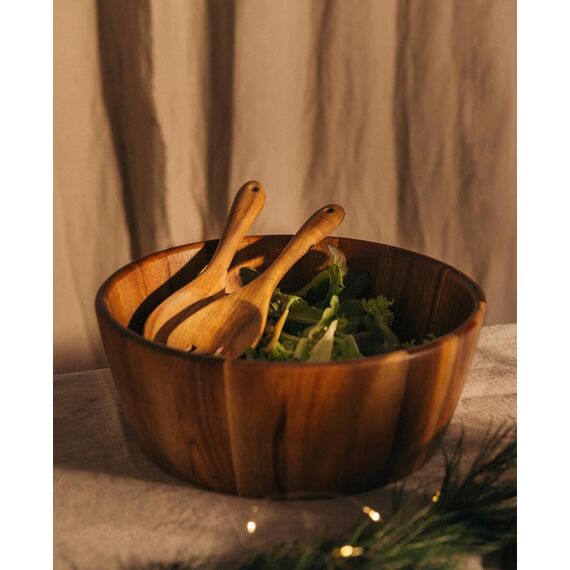 Esmée 120.161.01 Speiseschüssel Salatschüssel Rund Holz Akazie 1 Stück(e), 2 image