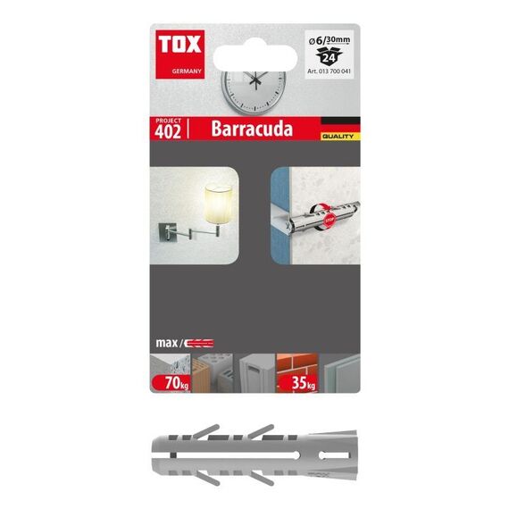 TOX Dübel Barracuda Dübel 24 Stück(e) Nylon Rund