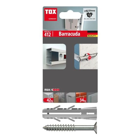 TOX Dübel Barracuda Dübel 24 Stück(e) Nylon Rund